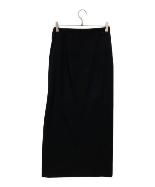 Y's（ワイズ）Y's (ワイズ) サイドジップロングスカート ブラック サイズ:表記なしの古着・服飾アイテム