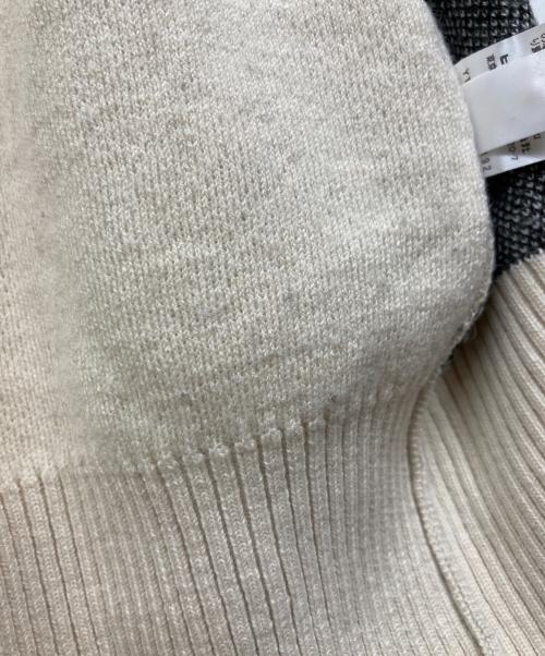 FRED PERRY（フレッドペリー）FRED PERRY (フレッドペリー) カーディガン ベージュ×グレー サイズ:36の古着・服飾アイテム