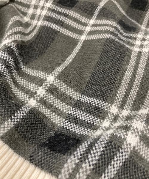 FRED PERRY（フレッドペリー）FRED PERRY (フレッドペリー) カーディガン ベージュ×グレー サイズ:36の古着・服飾アイテム