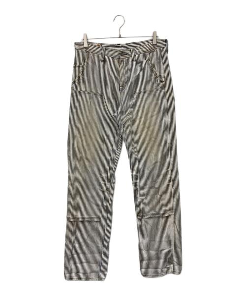 Schott（ショット）Schott (ショット) ダブルニー ヒッコリーパンツ スカイブルー サイズ:表記なしの古着・服飾アイテム