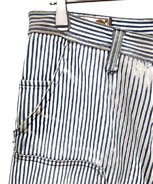 Schott（ショット）Schott (ショット) ダブルニー ヒッコリーパンツ スカイブルー サイズ:表記なしの古着・服飾アイテム