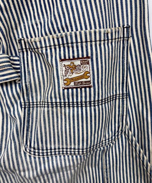 Schott（ショット）Schott (ショット) ダブルニー ヒッコリーパンツ スカイブルー サイズ:表記なしの古着・服飾アイテム