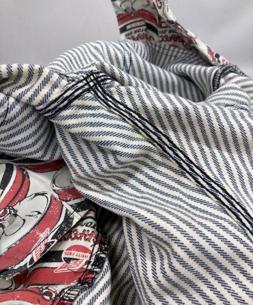 Schott（ショット）Schott (ショット) ダブルニー ヒッコリーパンツ スカイブルー サイズ:表記なしの古着・服飾アイテム