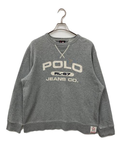 POLO JEANS CO.（ポロジーンズカンパニー）POLO JEANS CO. (ポロジーンズカンパニー) スウェット グレー サイズ:LARGEの古着・服飾アイテム