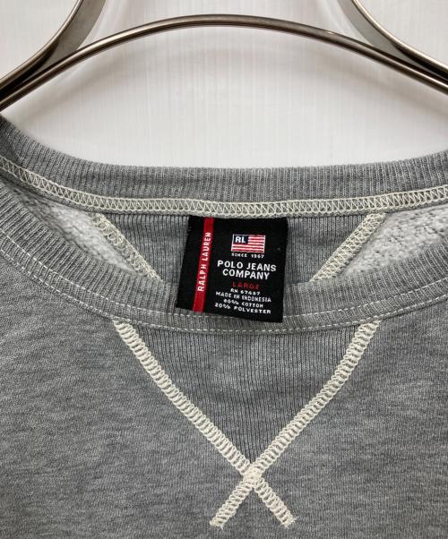 POLO JEANS CO.（ポロジーンズカンパニー）POLO JEANS CO. (ポロジーンズカンパニー) スウェット グレー サイズ:LARGEの古着・服飾アイテム