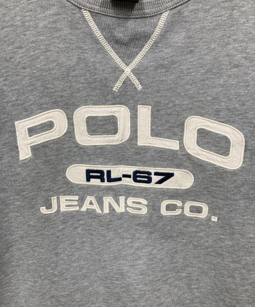 POLO JEANS CO.（ポロジーンズカンパニー）POLO JEANS CO. (ポロジーンズカンパニー) スウェット グレー サイズ:LARGEの古着・服飾アイテム