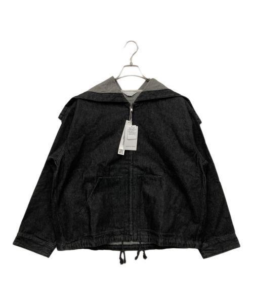 Adam et Rope（アダム エ ロペ）Adam et Rope (アダム エ ロペ) ルーズシルエット デニム フード ブルゾン グレー サイズ:M 未使用品の古着・服飾アイテム