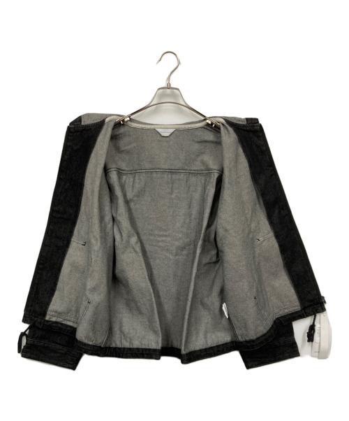 Adam et Rope（アダム エ ロペ）Adam et Rope (アダム エ ロペ) ルーズシルエット デニム フード ブルゾン グレー サイズ:M 未使用品の古着・服飾アイテム