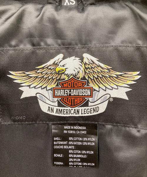 HARLEY-DAVIDSON（ハーレーダビッドソン）HARLEY-DAVIDSON (ハーレーダビッドソン) ジャケット ブラック サイズ:XSの古着・服飾アイテム