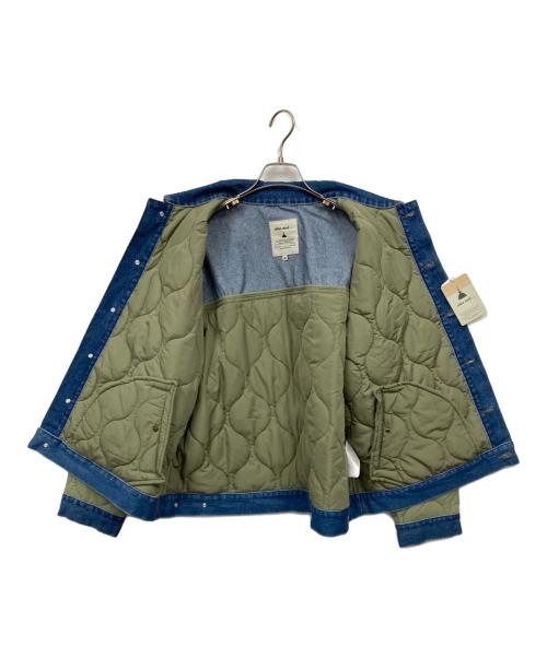 niko and（ニコアンド）niko and (ニコアンド) デニムキルトドッキングジャケット グリーン サイズ:M 未使用品の古着・服飾アイテム