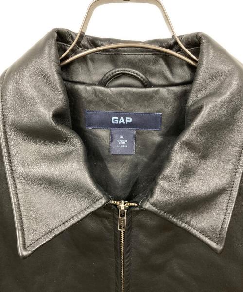 GAP（ギャップ）GAP (ギャップ) レザージャケット ブラック サイズ:XLの古着・服飾アイテム