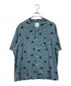 BRU NA BOINNEブルーナボイン）の古着「LOVESONGアロハ」｜スカイブルー