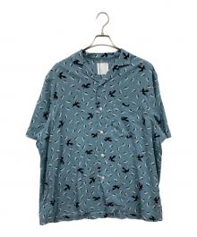 BRU NA BOINNE（ブルーナボイン）の古着「LOVESONGアロハ」｜スカイブルー