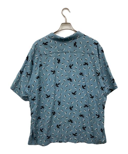 BRU NA BOINNE（ブルーナボイン）BRU NA BOINNE (ブルーナボイン) LOVESONGアロハ スカイブルー サイズ:Lの古着・服飾アイテム