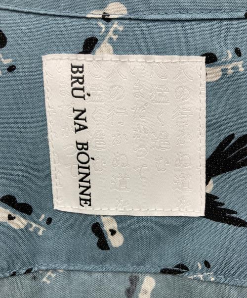 BRU NA BOINNE（ブルーナボイン）BRU NA BOINNE (ブルーナボイン) LOVESONGアロハ スカイブルー サイズ:Lの古着・服飾アイテム