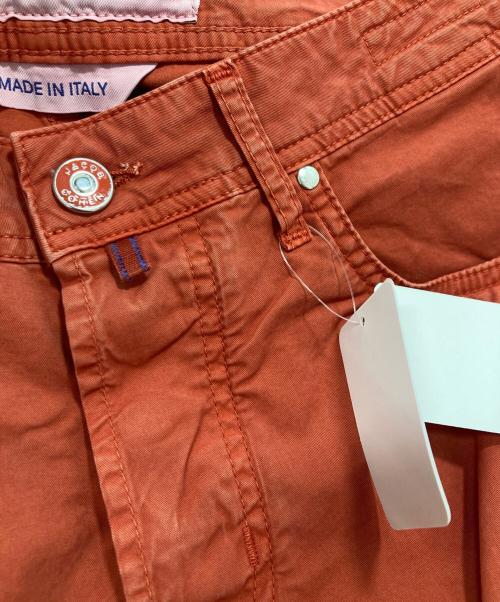 JACOB COHEN（ヤコブコーエン）JACOB COHEN (ヤコブコーエン) BARD ガーメントダイコットンストレッチタイトストレートパンツ オレンジ サイズ:W30  未使用品の古着・服飾アイテム