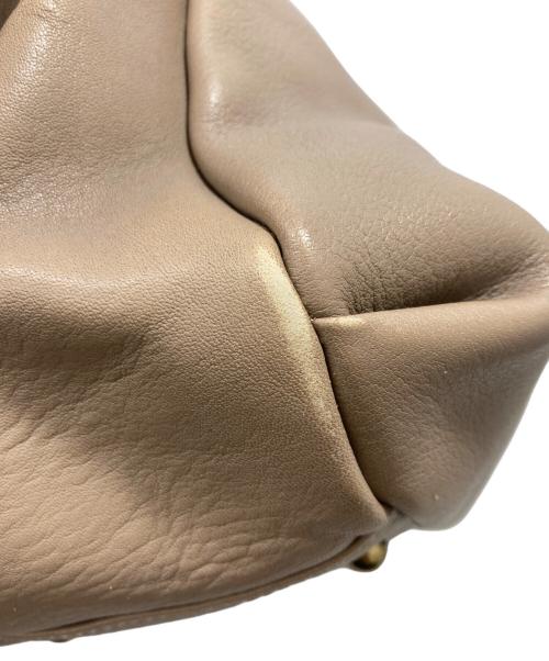 Ense（アンサ）ense (アンサ) レザートートバッグ ベージュの古着・服飾アイテム