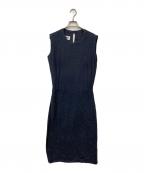MM6 Maison Margielaエムエムシックスメゾンマルジェラ）の古着「ノースリーブワンピース」｜ネイビー