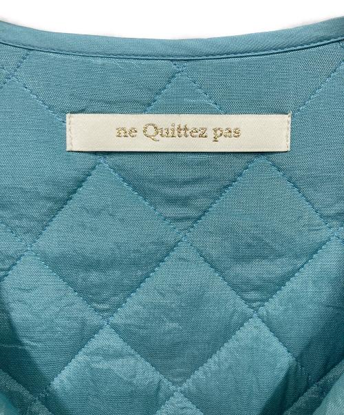 ne quittez pas（ヌキテパ）ne quittez pas (ヌキテパ) MODAL SATIN FLOWER TREE PRINT YOKE DRESS ブルー サイズ:Mの古着・服飾アイテム