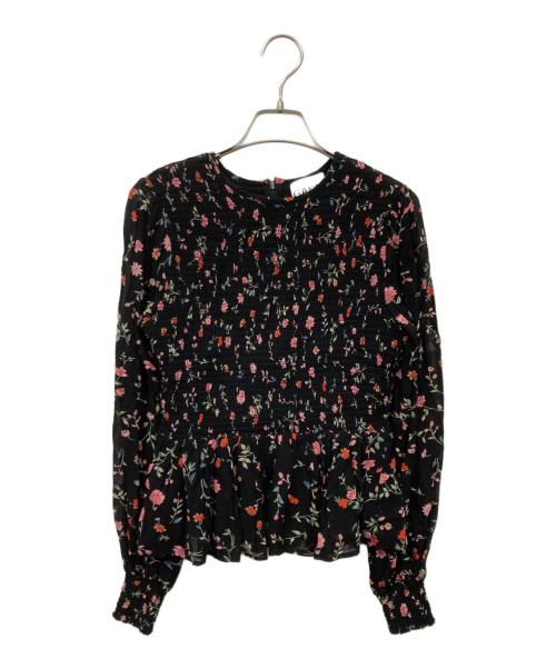 GANNI（ガニー）Ganni (ガニー) 花柄ブラウス ブラック サイズ:34の古着・服飾アイテム
