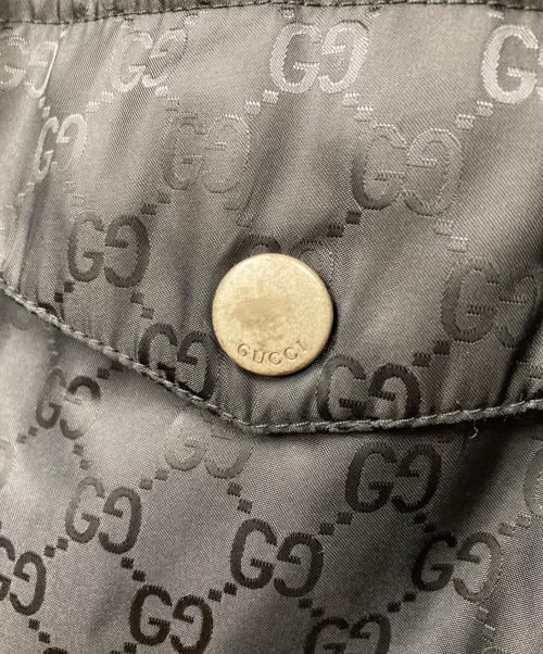GUCCI（グッチ）GUCCI (グッチ) GGジャガードダウンジャケット ブラック サイズ:44の古着・服飾アイテム