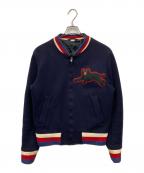 GUCCIグッチ）の古着「パンサーアップリケボンバージャケット」｜ネイビー