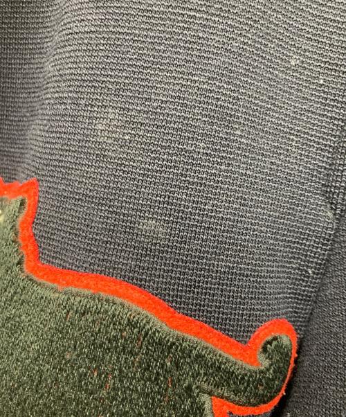 GUCCI（グッチ）GUCCI (グッチ) パンサーアップリケボンバージャケット ネイビー サイズ:46の古着・服飾アイテム