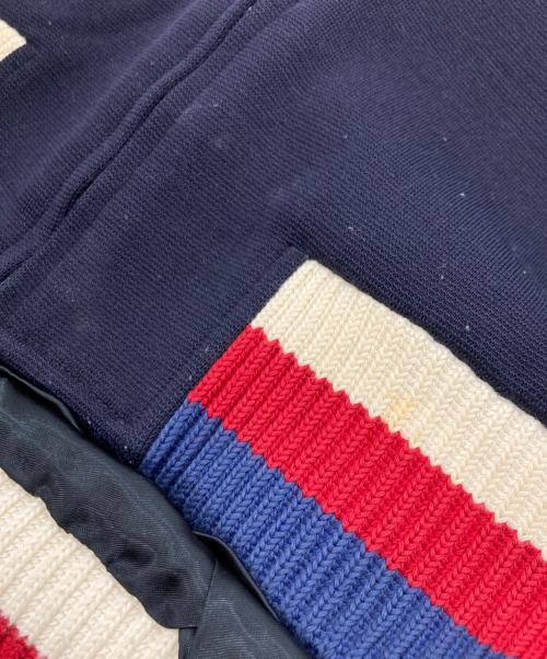 GUCCI（グッチ）GUCCI (グッチ) パンサーアップリケボンバージャケット ネイビー サイズ:46の古着・服飾アイテム