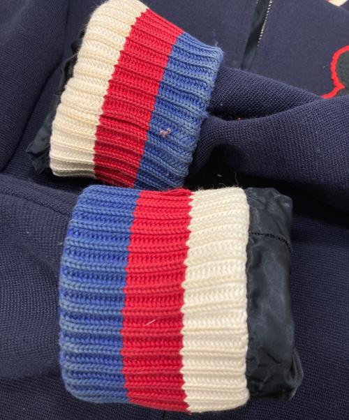 GUCCI（グッチ）GUCCI (グッチ) パンサーアップリケボンバージャケット ネイビー サイズ:46の古着・服飾アイテム