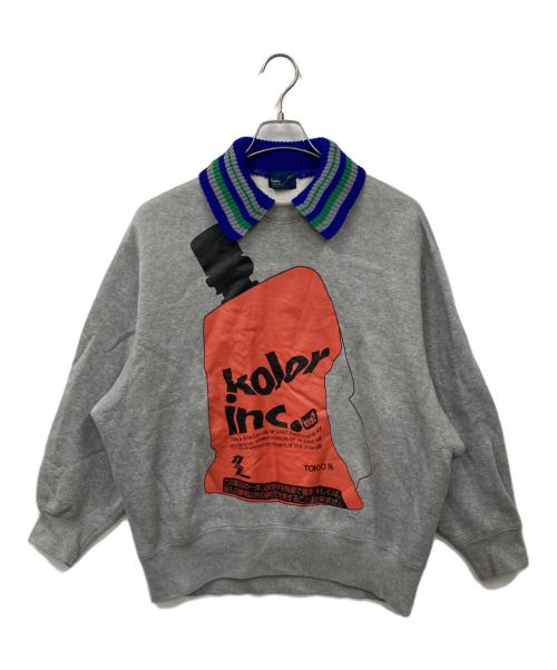 KOLOR（カラー）KOLOR (カラー) スウェット グレー サイズ:1の古着・服飾アイテム