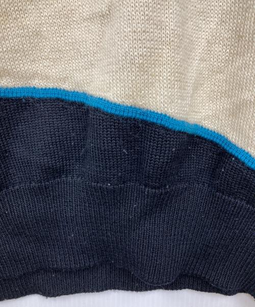 ISSEY MIYAKE（イッセイミヤケ）ISSEY MIYAKE (イッセイミヤケ) ボーダーニット ブラック サイズ:Mの古着・服飾アイテム