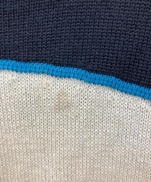 ISSEY MIYAKE（イッセイミヤケ）ISSEY MIYAKE (イッセイミヤケ) ボーダーニット ブラック サイズ:Mの古着・服飾アイテム