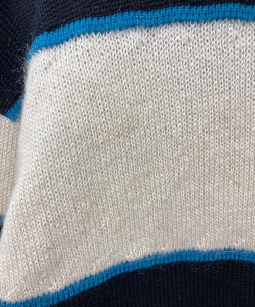 ISSEY MIYAKE（イッセイミヤケ）ISSEY MIYAKE (イッセイミヤケ) ボーダーニット ブラック サイズ:Mの古着・服飾アイテム