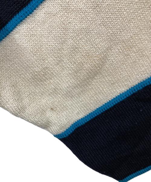 ISSEY MIYAKE（イッセイミヤケ）ISSEY MIYAKE (イッセイミヤケ) ボーダーニット ブラック サイズ:Mの古着・服飾アイテム
