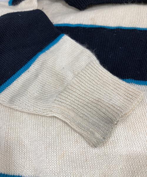 ISSEY MIYAKE（イッセイミヤケ）ISSEY MIYAKE (イッセイミヤケ) ボーダーニット ブラック サイズ:Mの古着・服飾アイテム