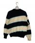 ISSEY MIYAKE (イッセイミヤケ) ボーダーニット ブラック サイズ:M：9000円