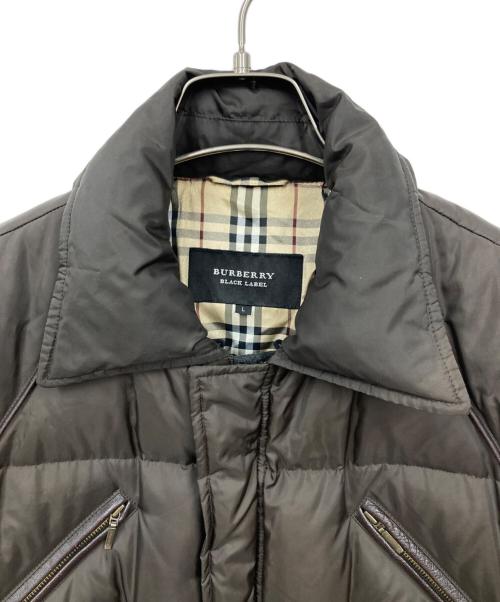 BURBERRY BLACK LABEL（バーバリーブラックレーベル）BURBERRY BLACK LABEL (バーバリーブラックレーベル) ダウンジャケット ブラウン サイズ:Lの古着・服飾アイテム