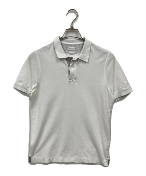 BRUNELLO CUCINELLI（ブルネロクチネリ）BRUNELLO CUCINELLI (ブルネロクチネリ) ポロシャツ ホワイト サイズ:XSの古着・服飾アイテム