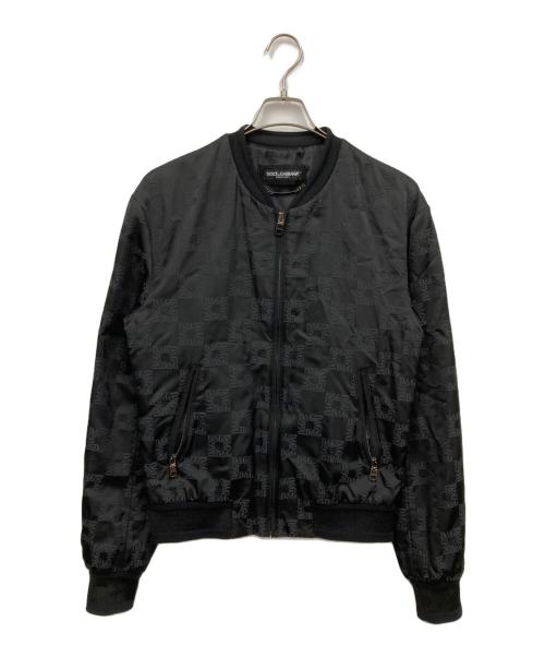 DOLCE & GABBANA（ドルチェ＆ガッバーナ）DOLCE & GABBANA (ドルチェ＆ガッバーナ) ボンバージャケット ブラック サイズ:44の古着・服飾アイテム