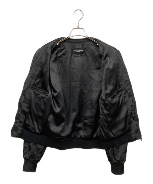 DOLCE & GABBANA（ドルチェ＆ガッバーナ）DOLCE & GABBANA (ドルチェ＆ガッバーナ) ボンバージャケット ブラック サイズ:44の古着・服飾アイテム