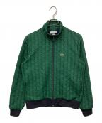 LACOSTEラコステ）の古着「モノグラムジャガードトラックジャケット」｜グリーン