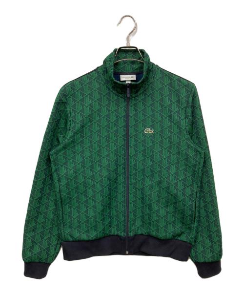 LACOSTE（ラコステ）LACOSTE (ラコステ) モノグラムジャガードトラックジャケット グリーン サイズ:Mの古着・服飾アイテム