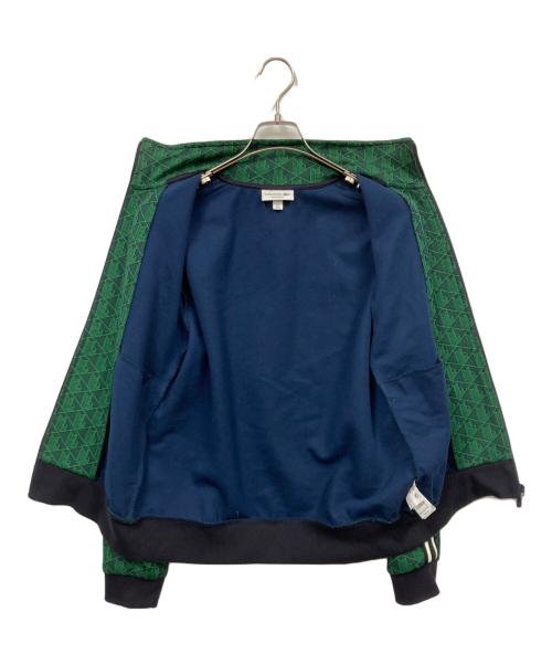 LACOSTE（ラコステ）LACOSTE (ラコステ) モノグラムジャガードトラックジャケット グリーン サイズ:Mの古着・服飾アイテム