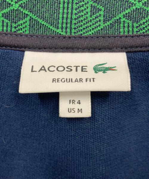 LACOSTE（ラコステ）LACOSTE (ラコステ) モノグラムジャガードトラックジャケット グリーン サイズ:Mの古着・服飾アイテム
