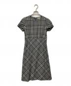 BURBERRY LONDONバーバリーロンドン）の古着「半袖ワンピース」｜グレー