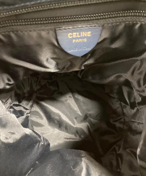 CELINE（セリーヌ）CELINE (セリーヌ) 巾着ショルダーバッグ ネイビーの古着・服飾アイテム