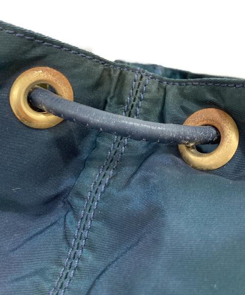 CELINE（セリーヌ）CELINE (セリーヌ) 巾着ショルダーバッグ ネイビーの古着・服飾アイテム