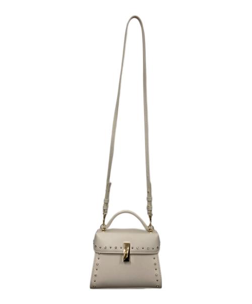 CELFORD（セルフォード）CELFORD (セルフォード) ビジュースタッズポシェット ピンクの古着・服飾アイテム