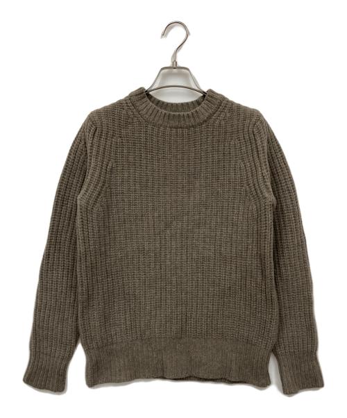 SLOANE（スローン）SLOANE (スローン) ラムウールクルーネックニット ベージュ サイズ:3の古着・服飾アイテム
