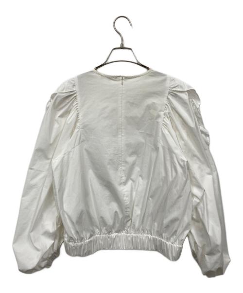 YORI（ヨリ）YORI (ヨリ) コットン フリルスリーブ シャツ ホワイト サイズ:36の古着・服飾アイテム